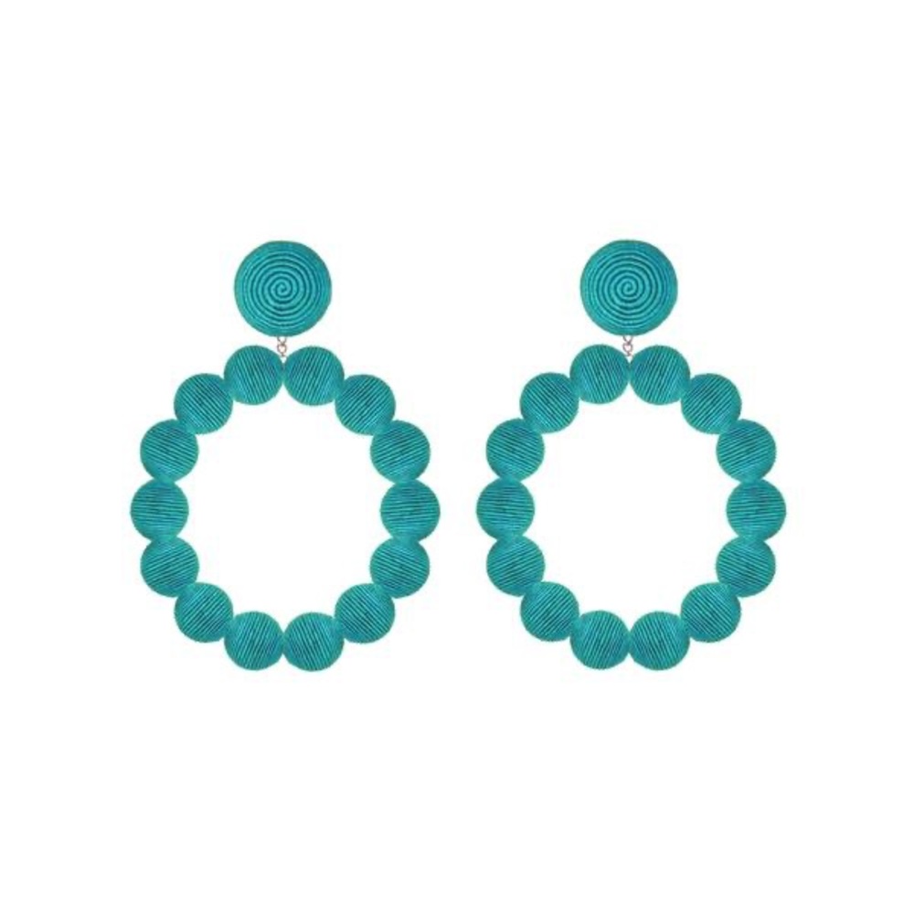 Suzanna Dai Silk Sardegna Hoop Earrings